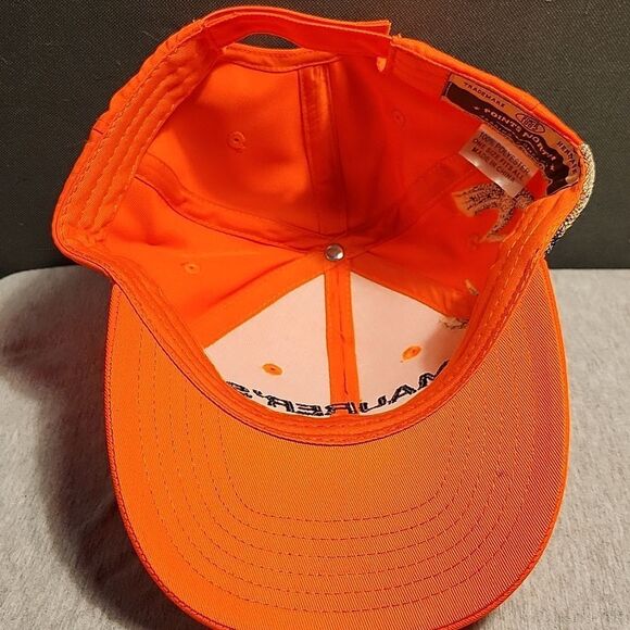 Maurer's Trading Post Bright Orange Embroidered Deer Hunting Hat - New - Picture 7 of 8